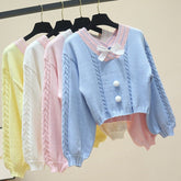 Kawaii Pullover Kurzer Strickpullover
